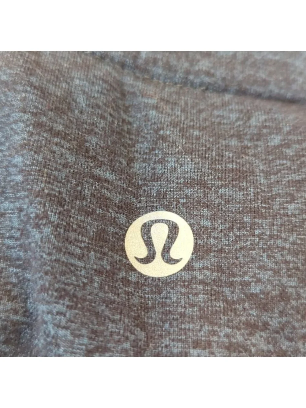 Lululemon Extra Mile 1/2 Zip Heathered Nocturnal Teal / Black